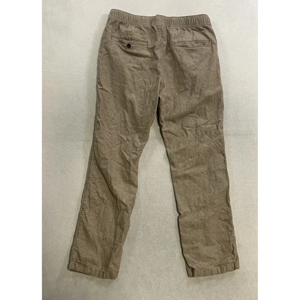 Katin Isaiah Local Pants Men's Size Medium Beige Linen Blend Chino Jogger Casual